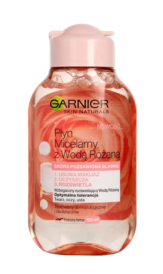 ⁨Garnier Skin Naturals Płyn micelarny z Wodą Różaną - cera pozbawiona blasku 100ml⁩ w sklepie Wasserman.eu