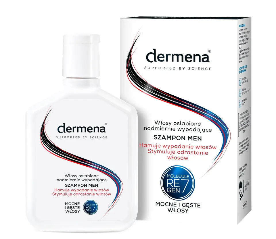 ⁨Dermena Hair Care Men Szampon hamujący wypadanie włosów 200ml⁩ w sklepie Wasserman.eu