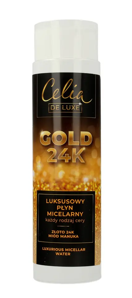 ⁨Celia Gold 24K Luksusowy Płyn micelarny - każdy rodzaj cery 200ml⁩ w sklepie Wasserman.eu