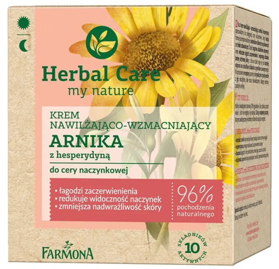⁨Farmona Herbal Care Arnika moisturizing and strengthening cream for day and night - capillary skin 50 ml⁩ at Wasserman.eu
