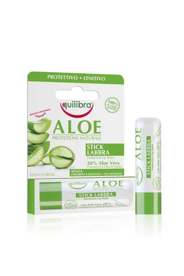 ⁨Equilibra Aloe Lip Balm stick 5.5ml⁩ at Wasserman.eu