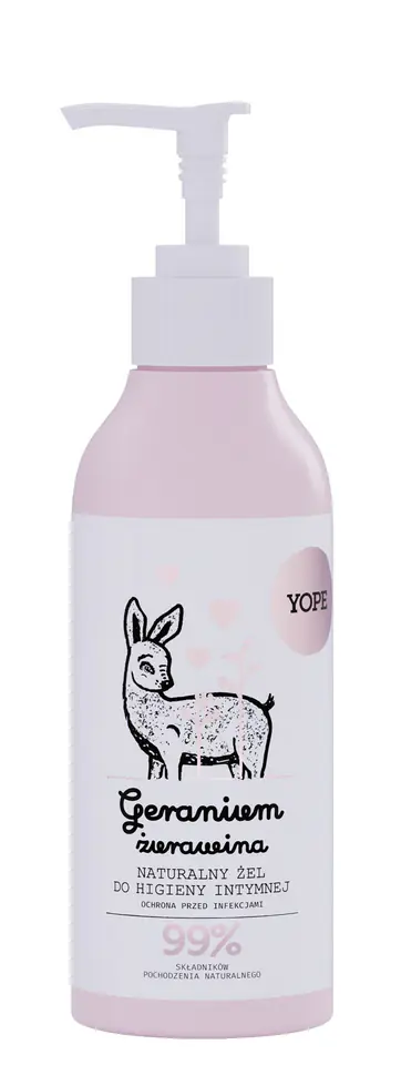 ⁨Yope Intimate Hygiene Gel for Children Geranium and Cranberries⁩ at Wasserman.eu