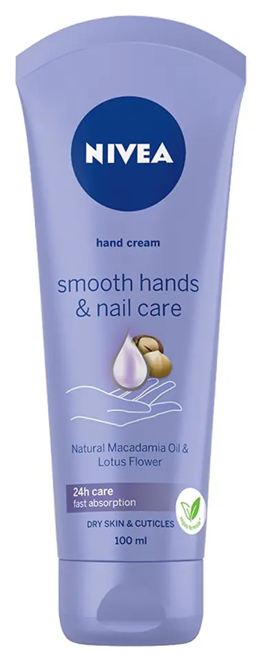 ⁨NIVEA Hand Cream Smooth Hands & Nail Care 100ml⁩ at Wasserman.eu