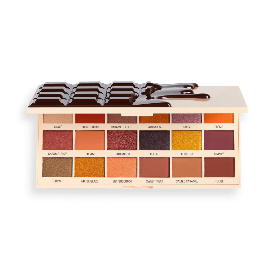 ⁨I Heart Revolution Chocolate Eyeshadow Palette (18) Caramel Nudes 1 pcs.⁩ at Wasserman.eu