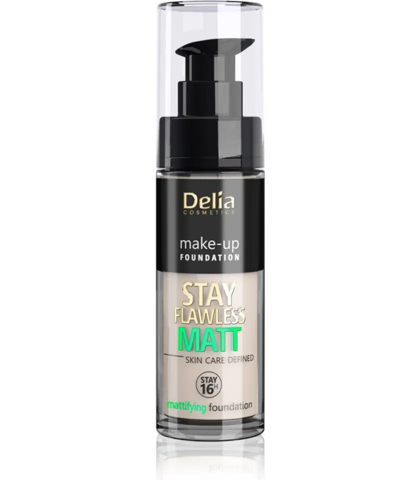 ⁨Delia Cosmetics Stay Flawless Matt Matt Foundation 16H No. 403 Vanille 30ml⁩ at Wasserman.eu