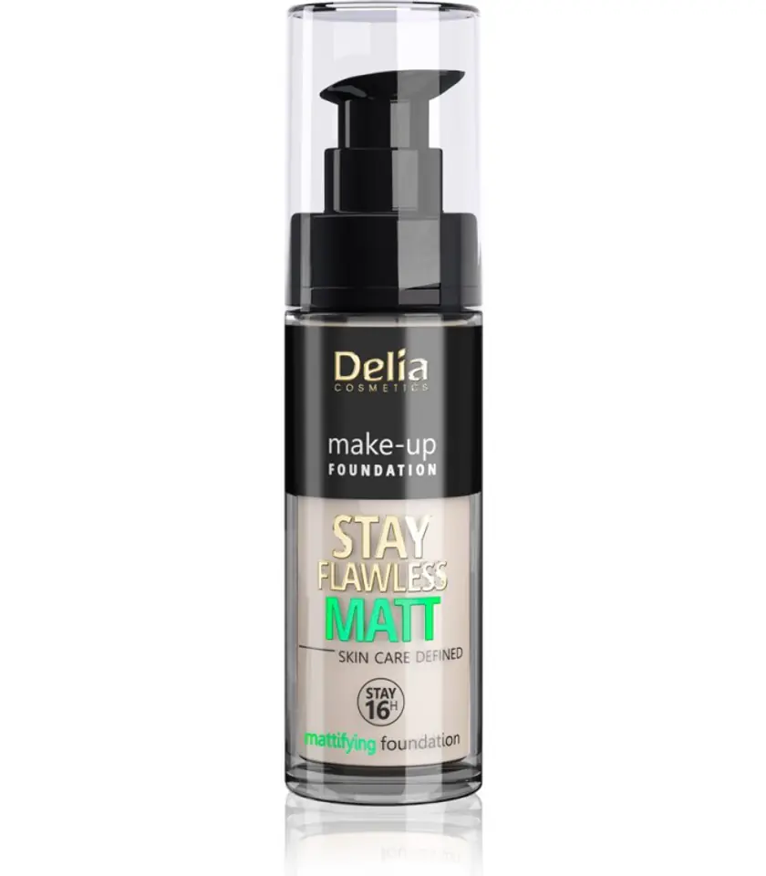 ⁨Delia Cosmetics Stay Flawless Matt Podkład matujący 16H nr 403 Vanille 30ml⁩ w sklepie Wasserman.eu