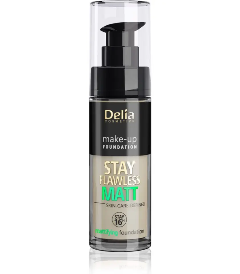 ⁨Delia Cosmetics Stay Flawless Matt Podkład matujący 16H nr 404 Cashmere 30ml⁩ w sklepie Wasserman.eu