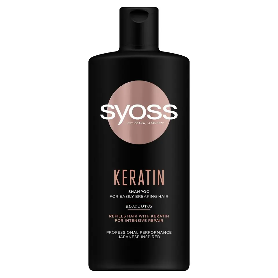 ⁨Schwarzkopf Syoss Keratin Szampon wygładzający do włosów łamliwych 440ml⁩ w sklepie Wasserman.eu