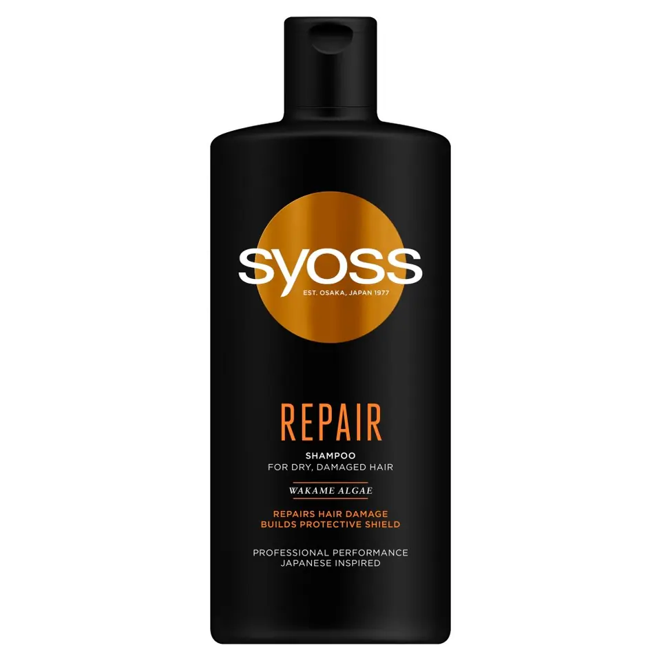 ⁨Syoss Repair Szampon odbudowujący do włosów suchych i zniszczonych 440ml⁩ w sklepie Wasserman.eu