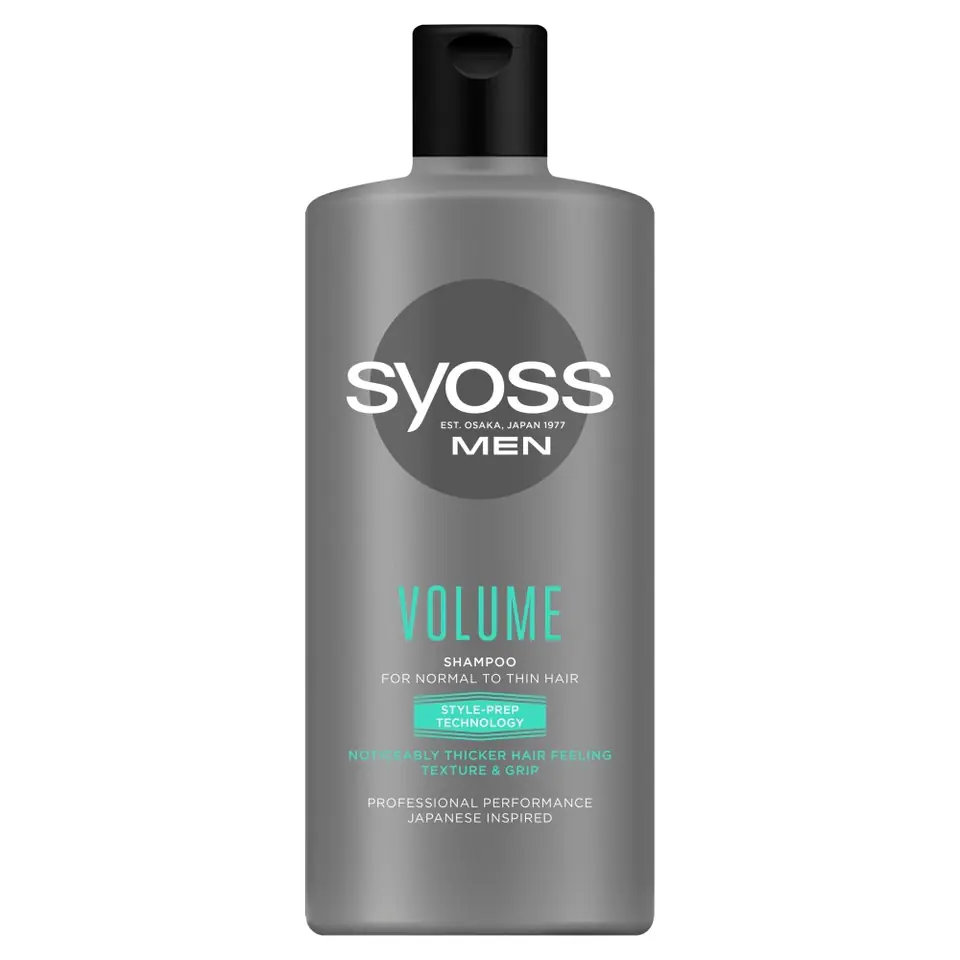 ⁨Schwarzkopf Syoss Men Shampoo for normal and thin hair Volume 440ml⁩ at Wasserman.eu