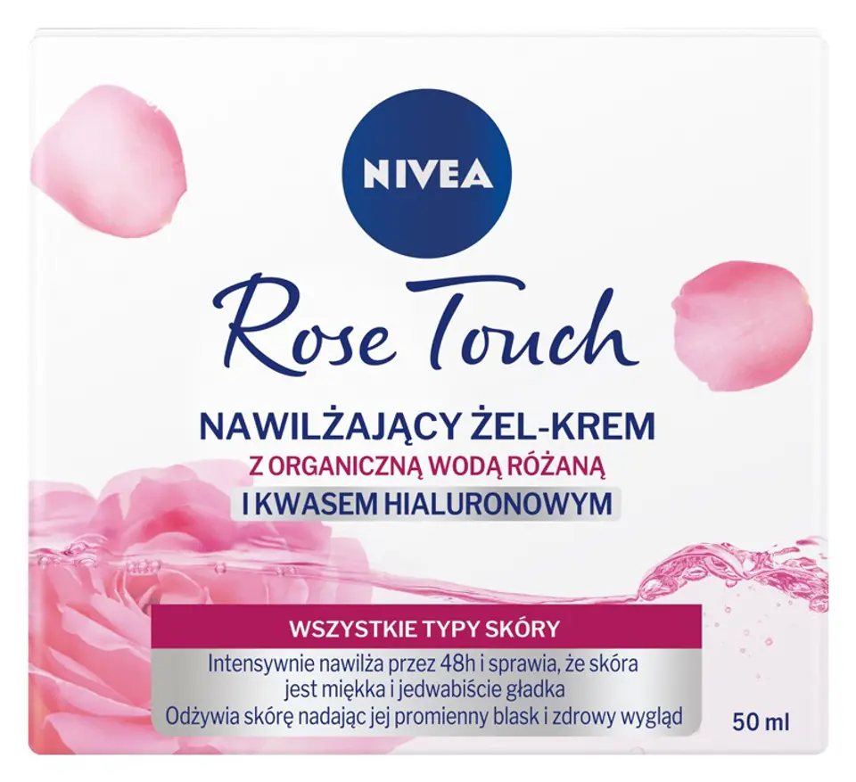 ⁨Nivea Rose Touch Nawilżający Krem-żel z organiczną wodą różaną 50ml⁩ w sklepie Wasserman.eu