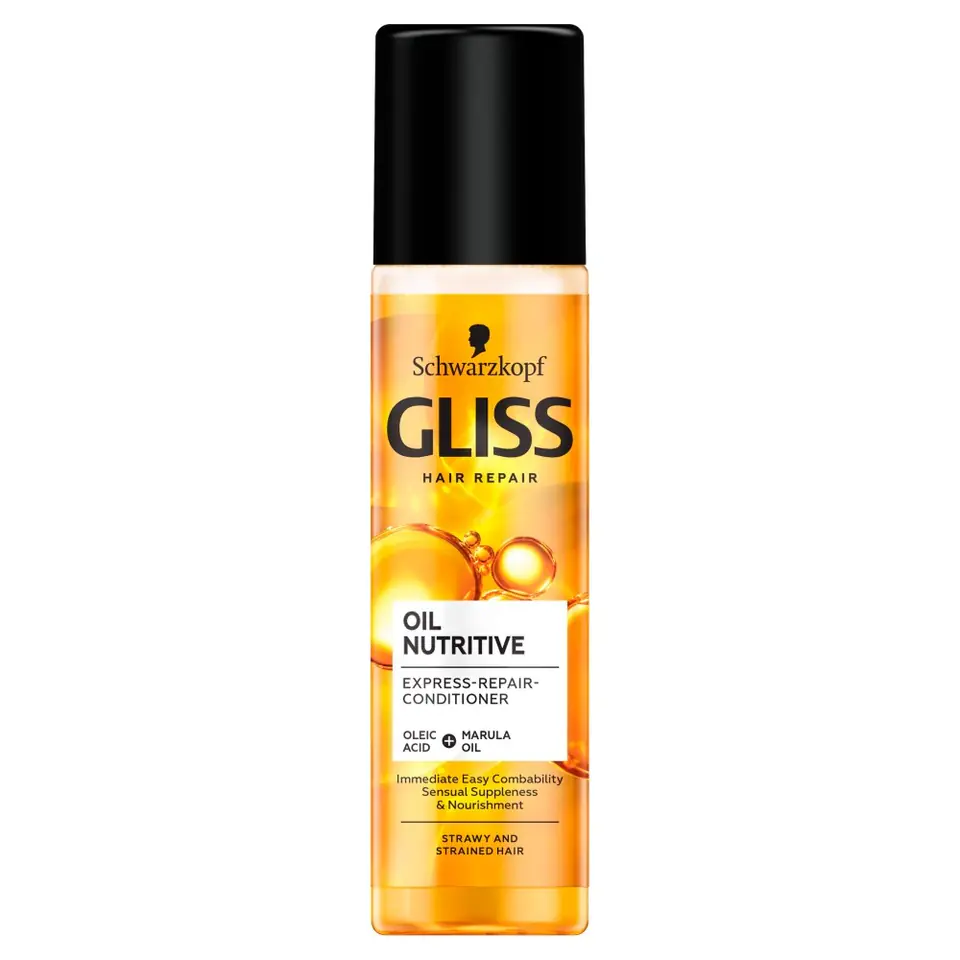 ⁨Schwarzkopf Gliss Hair Repair Oil Nutritive Odżywka-spray do włosów suchych i zniszczonych 200ml⁩ w sklepie Wasserman.eu