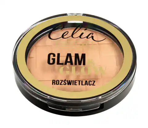 ⁨Celia De Luxe Rozświetlacz Glam & Glow nr 106 gold  9g⁩ w sklepie Wasserman.eu