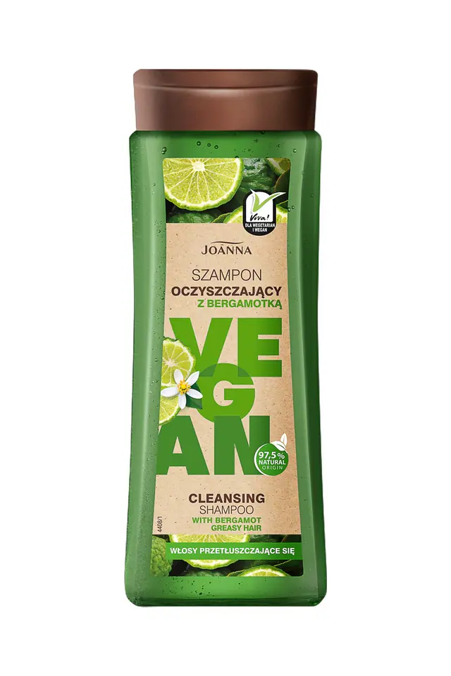 ⁨Joanna Vegan Szampon Oczyszczający Bergamotka Włosy Przetłuszczające się 300ml⁩ w sklepie Wasserman.eu