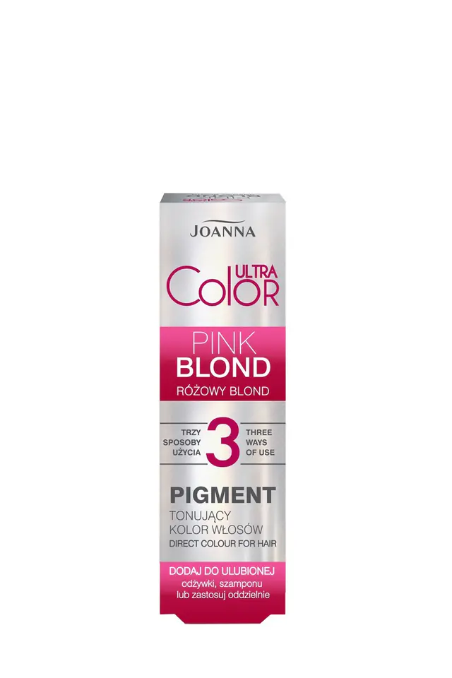 ⁨Joanna Ultra Color Pigment tonujący kolor włosów Różowy Blond 100ml⁩ w sklepie Wasserman.eu