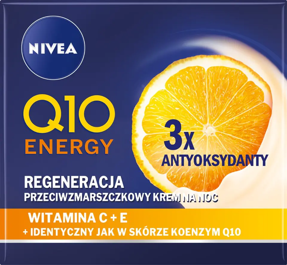 ⁨NIVEA Q10 Energy Przeciwzmarszczkowy Krem na noc Regeneracja - 3xAntyoksydanty 50 ml⁩ w sklepie Wasserman.eu