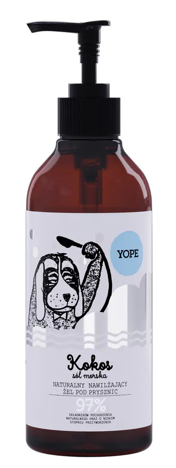 ⁨Yope Natural Shower Gel COCONUT & SEA SALT 400ml⁩ at Wasserman.eu