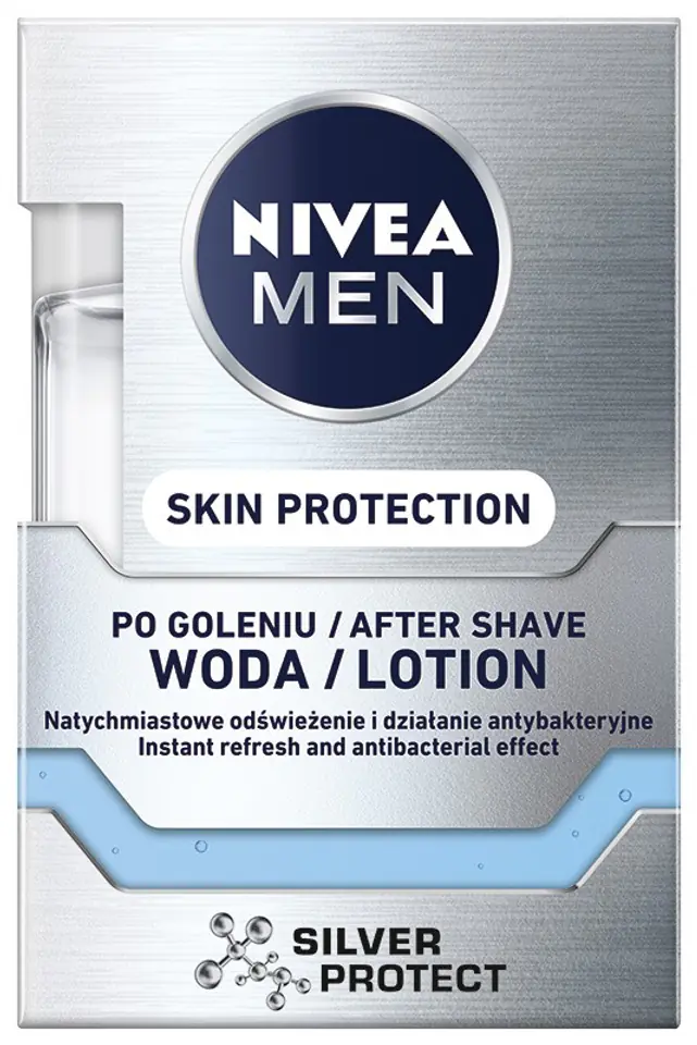 ⁨Nivea*MEN Shaved water SILVER PROTECT 81340⁩ at Wasserman.eu