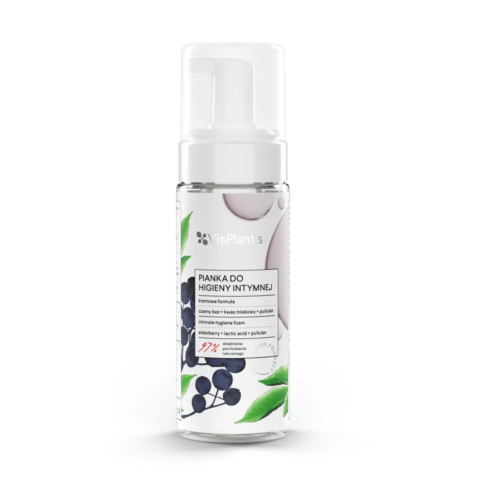 ⁨Vis Plantis Intimate Hygiene Foam Black Elderberry and Lactic Acid 170ml⁩ at Wasserman.eu