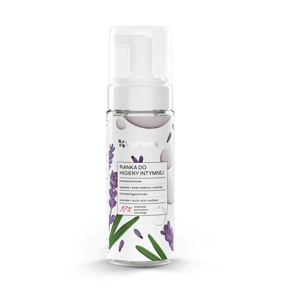 ⁨Vis Plantis Intimate Hygiene Foam Lavender and Lactic Acid 170ml⁩ at Wasserman.eu