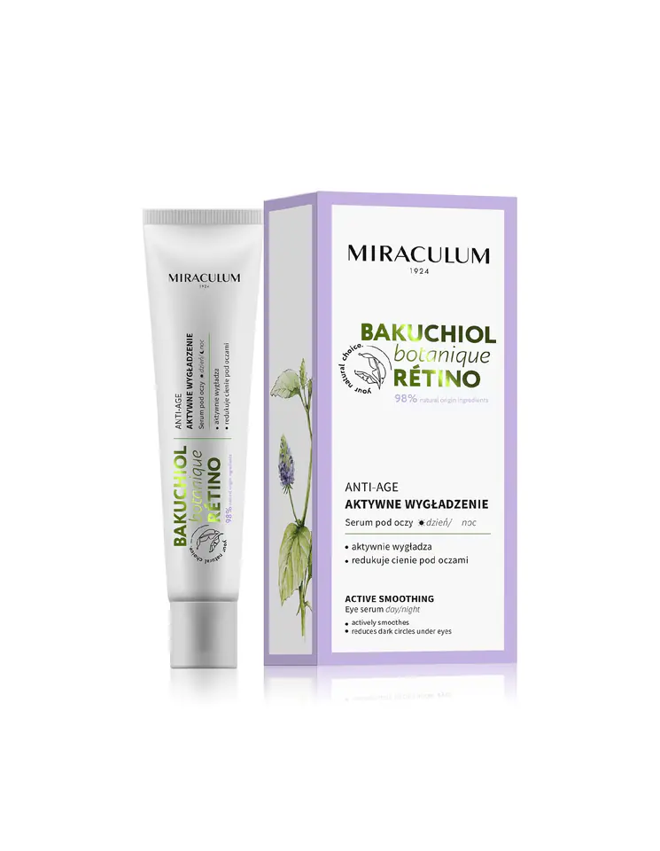 ⁨Miraculum Bakuchiol Botanique Retino Serum pod oczy - aktywne wygładzenie 20ml⁩ w sklepie Wasserman.eu