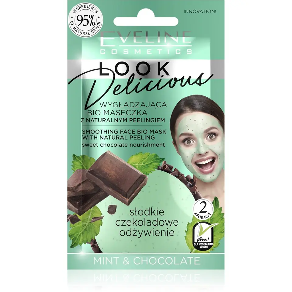 ⁨Eveline Look Delicious Smoothing Mask Mint+Chocolate⁩ at Wasserman.eu