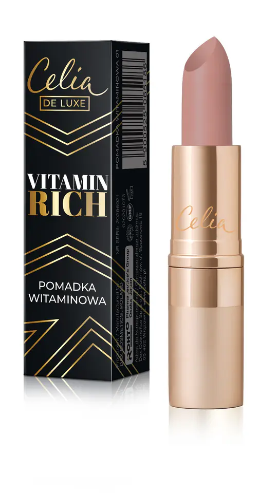 ⁨Celia De Luxe Moisturizing Lipstick Vitamin Rich Nr01⁩ at Wasserman.eu