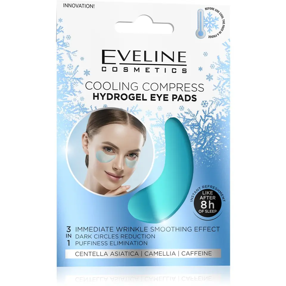 ⁨Eveline Hydrogel Eye Pads Cooling⁩ at Wasserman.eu