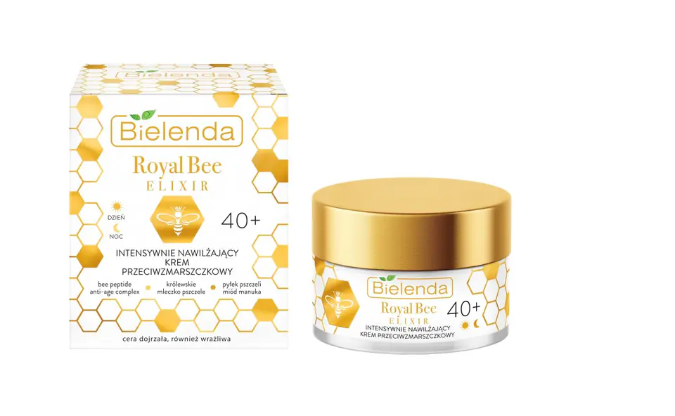 ⁨Bielenda Royal Bee Elixir Cream 40+ intensely moisturizing anti-wrinkle 50ml⁩ at Wasserman.eu