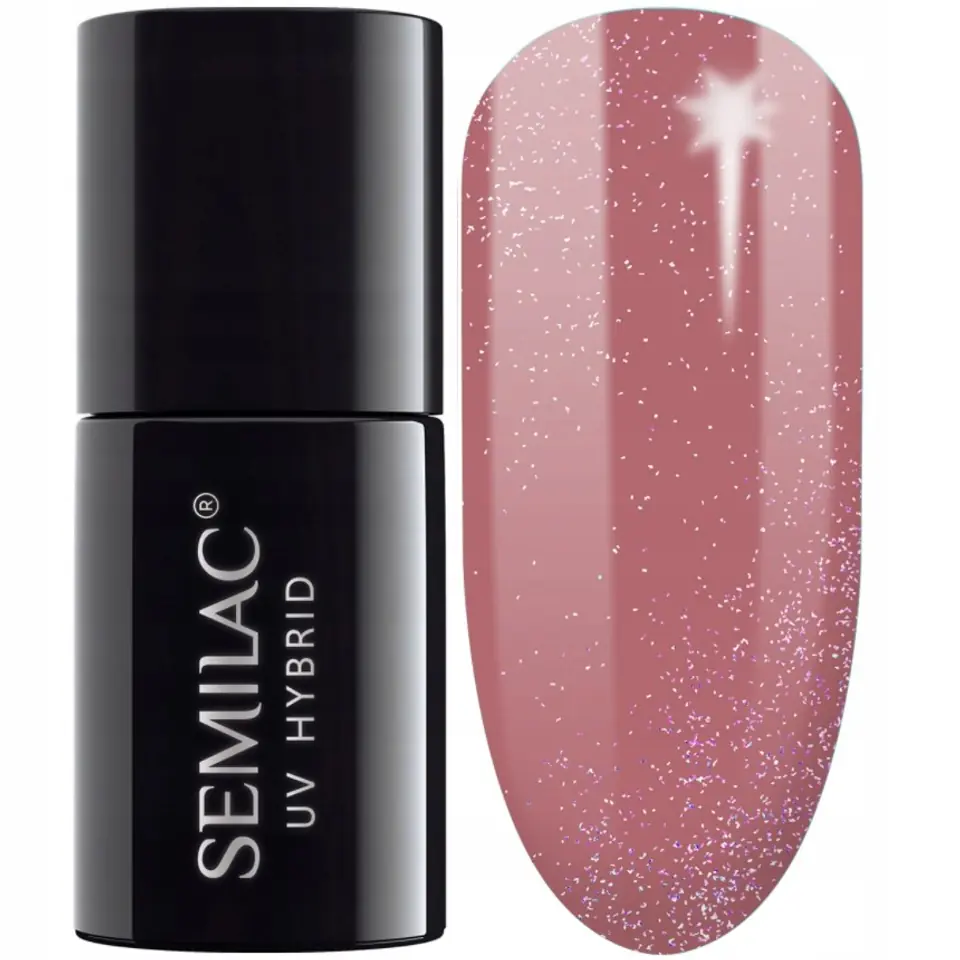 ⁨SEMILAC Lakier hybrydowy Shimmer 321 Dust Caramel 7 ml⁩ w sklepie Wasserman.eu