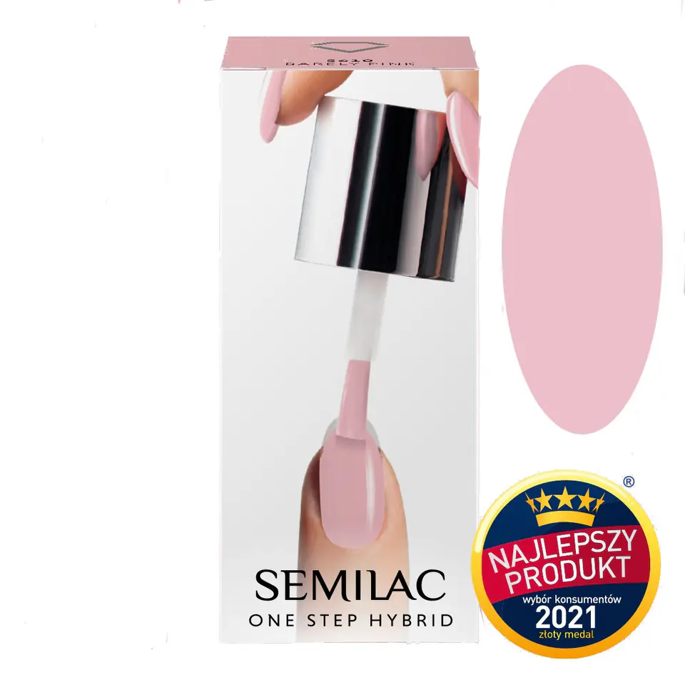 ⁨SEMILAC One Step Nail polish S610 Barley Pink 5ml⁩ at Wasserman.eu