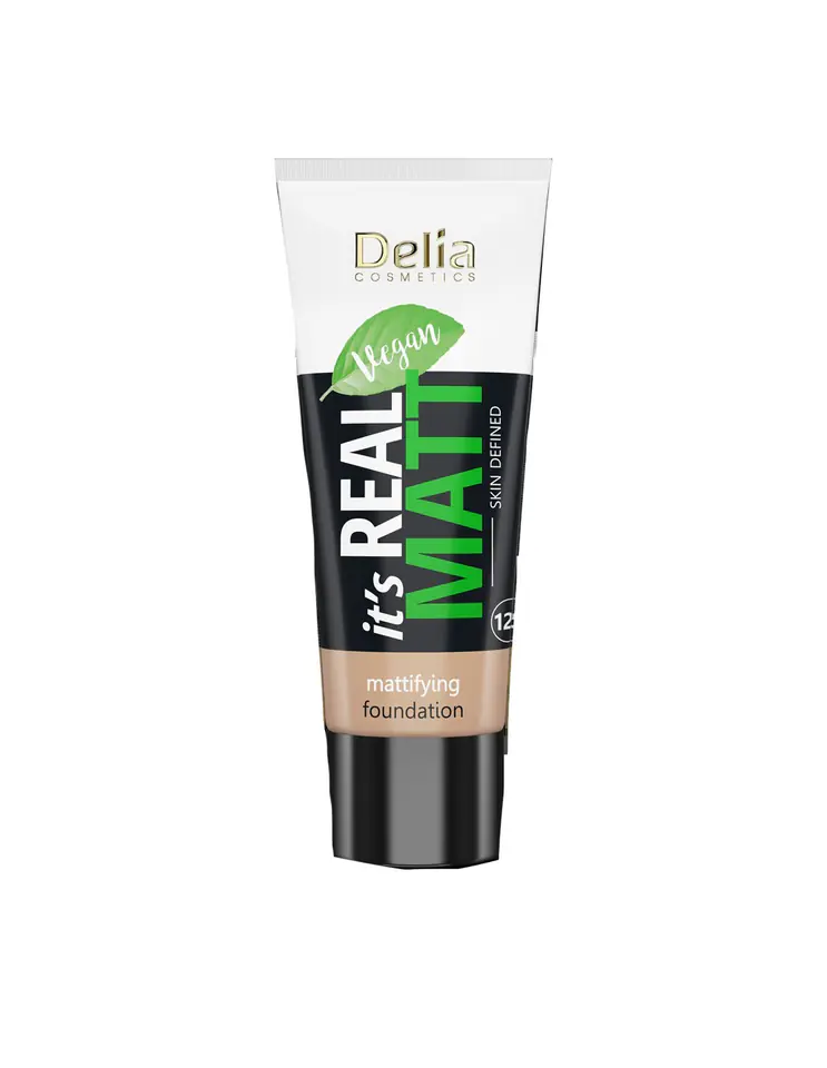 ⁨Delia Cosmetics It's Real Matt Matt Matt Nourishing and Moisturizing Mattifying Foundation No. 103 Warm Beige 30ml⁩ at Wasserman.eu