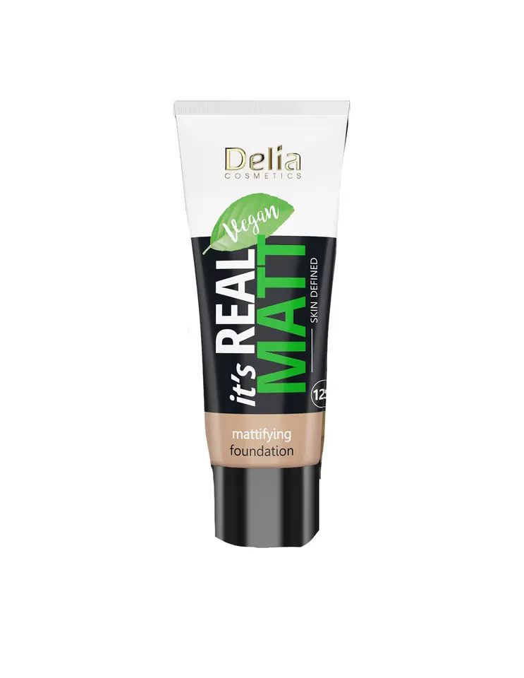 ⁨Delia Cosmetics It's Real Matt Matt Nourishing and Moisturizing Mattifying Foundation No. 104 Sand 30ml⁩ at Wasserman.eu