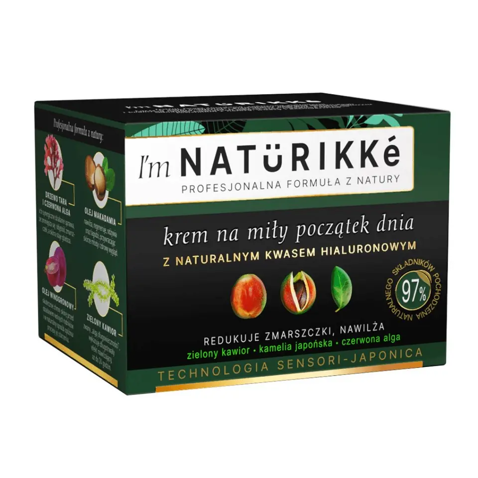 ⁨I'm Naturikke Krem na miły początek dnia z naturalnym kwasem hialuronowym 50ml⁩ w sklepie Wasserman.eu