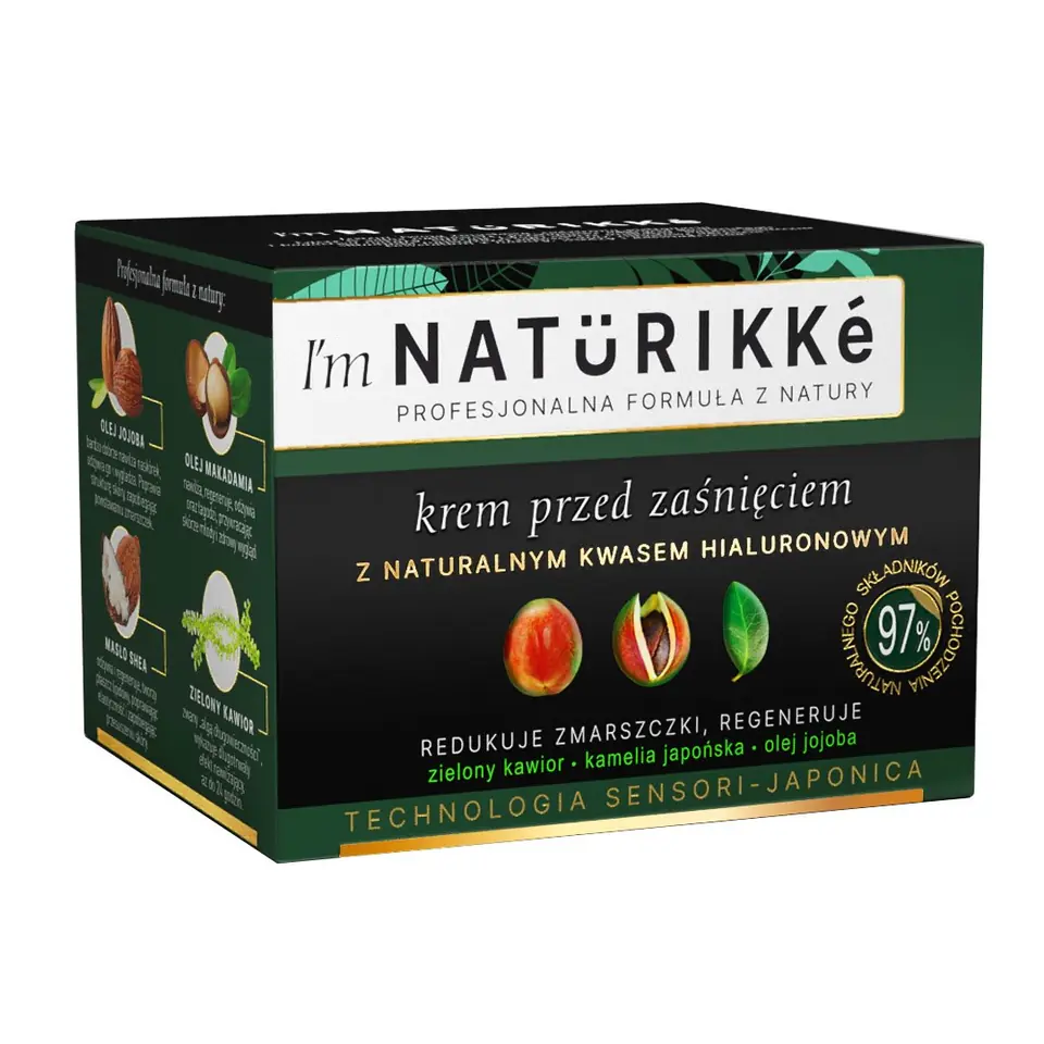 ⁨I'm Naturikke Krem przed zaśnięciem z naturalnym kwasem hialuronowym 50ml⁩ w sklepie Wasserman.eu