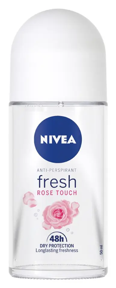 ⁨Nivea Dezodorant FRESH ROSE TOUCH 48h roll-on damski 50ml⁩ w sklepie Wasserman.eu