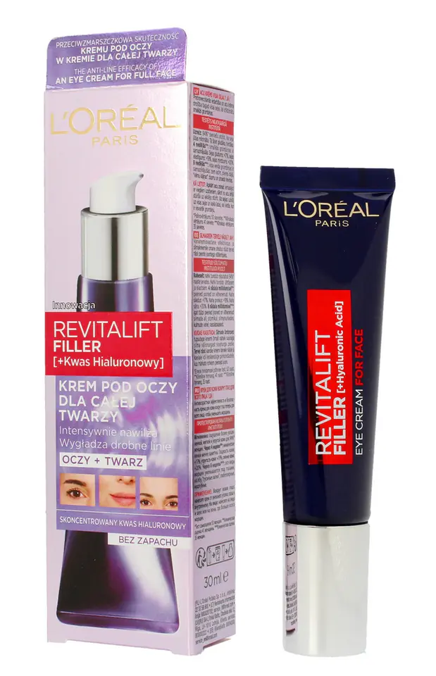 ⁨Loreal REVITALIFT FILLER Krem pod oczy i dla całej twarzy 30ml⁩ w sklepie Wasserman.eu