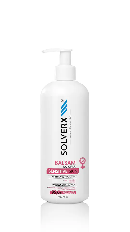⁨SOLVERX Sensitive SKIN Body Lotion for Women 400ml⁩ at Wasserman.eu