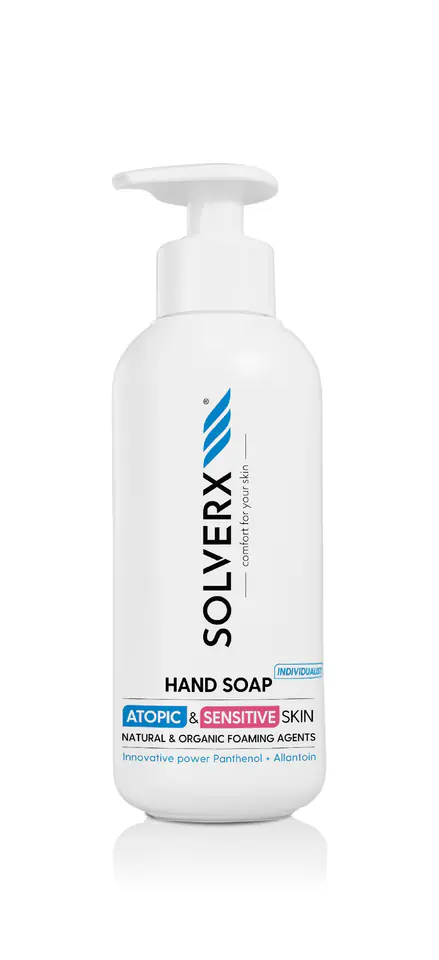 ⁨Solverx Hand Soap Atopic and Sensitive Leather 250ml⁩ at Wasserman.eu