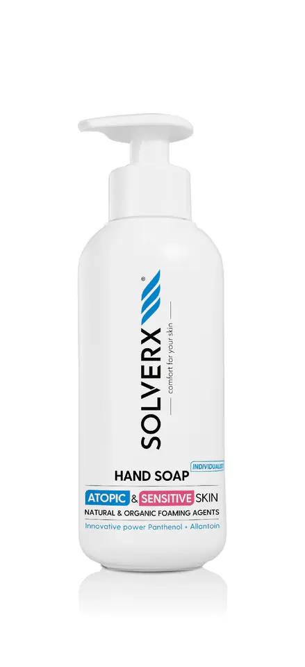 ⁨Solverx Hand Soap Skóra Atopowa i Wrażliwa 250ml⁩ w sklepie Wasserman.eu