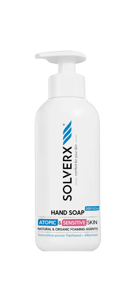 ⁨SOLVERX Hand soap DEEP OCEAN ATOPIC&SENSITIVE 250ml⁩ w sklepie Wasserman.eu