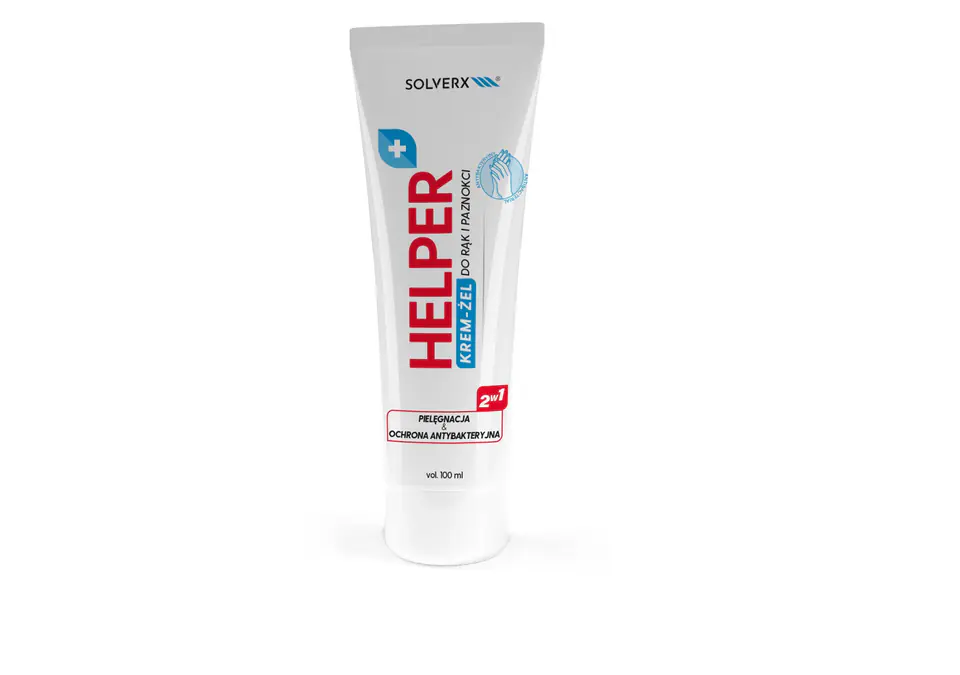 ⁨SOLVERX Helper Antibacterial Gel-Cream Microsilver Complex 100ml⁩ at Wasserman.eu