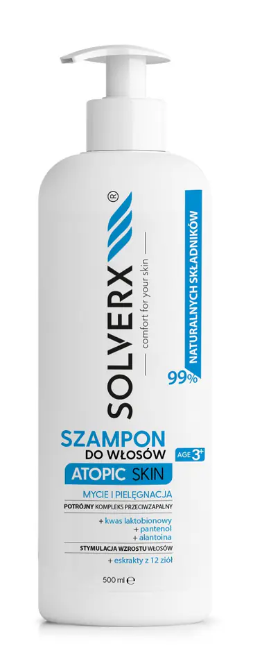 ⁨SOLVERX Hair shampoo ATOPIC SKIN 500ml⁩ at Wasserman.eu