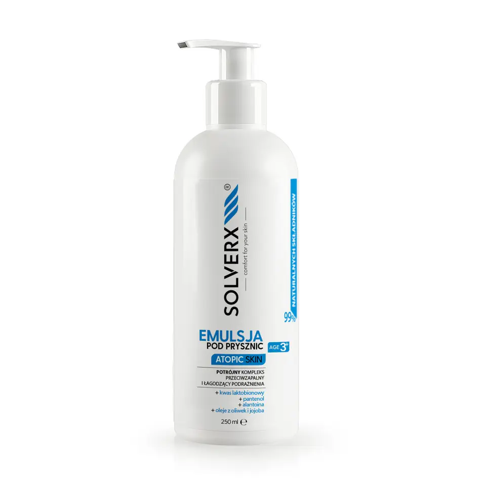 ⁨SOLVERX Shower emulsion ATOPIC SKIN 250ml⁩ at Wasserman.eu