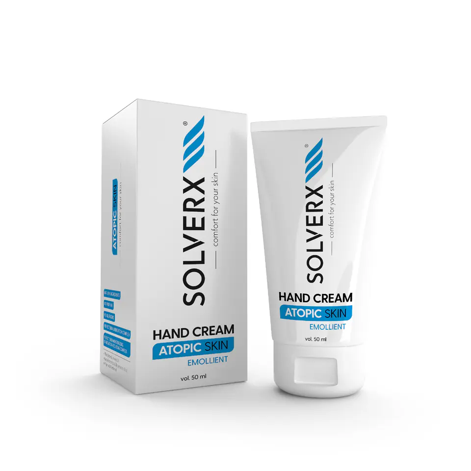 ⁨Solverx Hand Cream Skóra Atopowa Emolient 50ml⁩ w sklepie Wasserman.eu