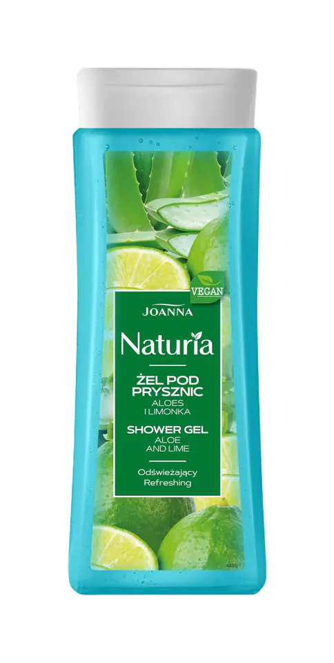⁨Joanna Naturia Żel pod prysznic Aloes i Limonka - odświeżający 300ml⁩ w sklepie Wasserman.eu