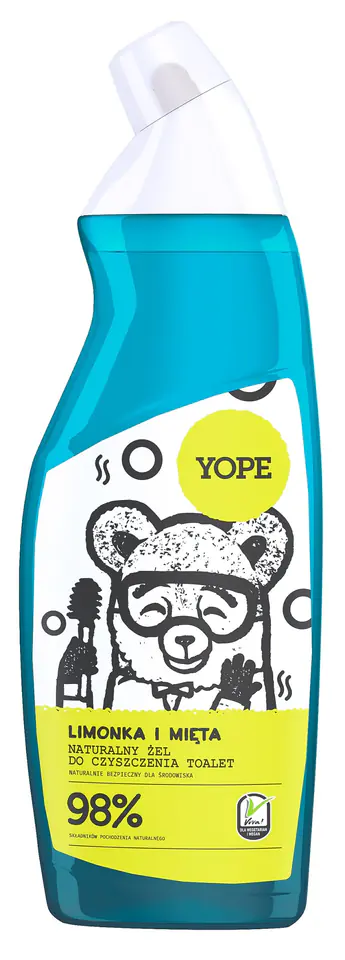 ⁨Yope Lime and mint natural toilet cleaning gel 750 ml⁩ at Wasserman.eu