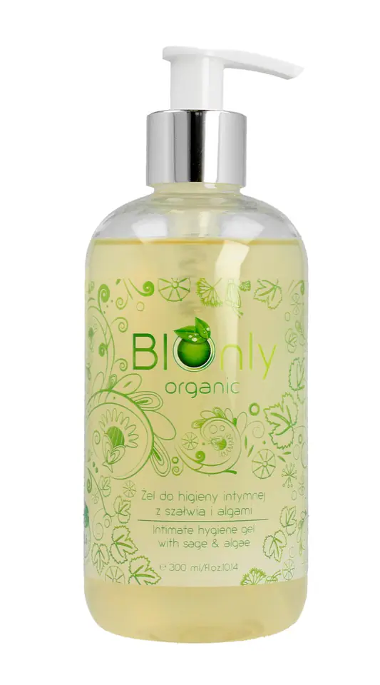 ⁨BIOnly Organic Żel do higieny intymnej z szałwią i algami 300ml⁩ w sklepie Wasserman.eu