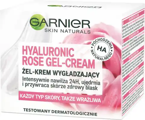 ⁨Garnier Skin Naturals Hyaluronic Rose Żel-krem wygładzający na dzień i noc  50ml⁩ w sklepie Wasserman.eu