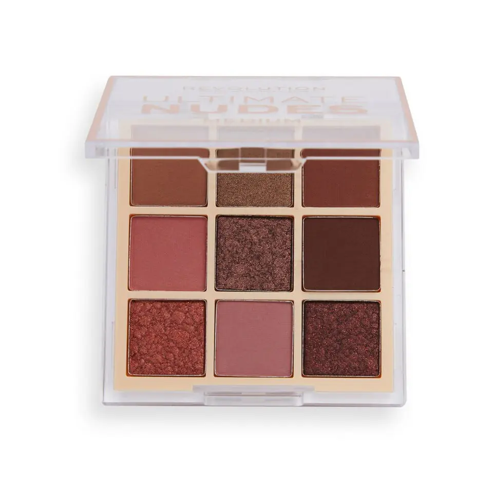 ⁨Makeup Revolution Ultimate Nudes Shadow Palette Eye Shadow Set Medium 1pcs⁩ at Wasserman.eu